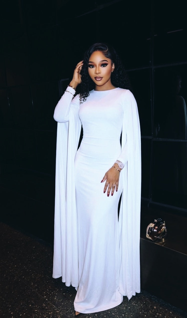 Seraphina Cape Maxi dress